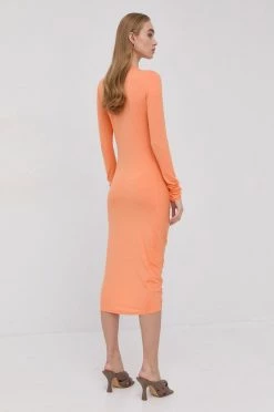 Γυναικεία Φορέματα Φόρεμα Patrizia Pepe πορτοκαλί -Φτηνός Patrizia Pepe Κατάστημα unnamed file 2128