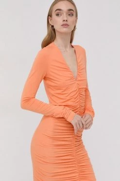 Γυναικεία Φορέματα Φόρεμα Patrizia Pepe πορτοκαλί -Φτηνός Patrizia Pepe Κατάστημα unnamed file 2129