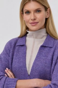 Γυναικεία Χωρίς φερμουάρ Πουλόβερ με προσθήκη μαλλιού Patrizia Pepe χρώμα: μοβ -Φτηνός Patrizia Pepe Κατάστημα unnamed file 2172