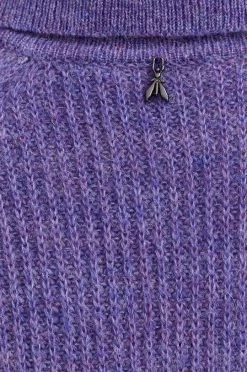 Γυναικεία Χωρίς φερμουάρ Πουλόβερ με προσθήκη μαλλιού Patrizia Pepe χρώμα: μοβ -Φτηνός Patrizia Pepe Κατάστημα unnamed file 2174