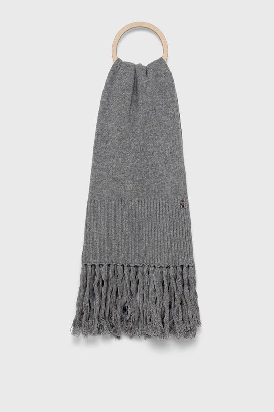 Γυναικεία Κασκόλ Μαντήλι από μείγμα μαλλιού Patrizia Pepe γκρι 1 Γυναικεία Κασκόλ Μαντήλι από μείγμα μαλλιού Patrizia Pepe γκρι