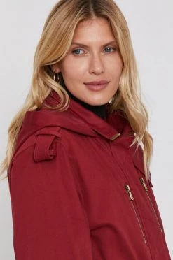 Γυναικεία Μακριά μπουφάν Eπανωφόρι Patrizia Pepe χρώμα: κόκκινο -Φτηνός Patrizia Pepe Κατάστημα unnamed file 2209