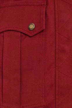 Γυναικεία Μακριά μπουφάν Eπανωφόρι Patrizia Pepe χρώμα: κόκκινο -Φτηνός Patrizia Pepe Κατάστημα unnamed file 2210