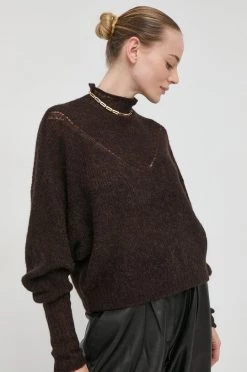 Γυναικεία Χωρίς φερμουάρ Μάλλινο πουλόβερ Patrizia Pepe χρώμα: καφέ, -Φτηνός Patrizia Pepe Κατάστημα unnamed file 2239