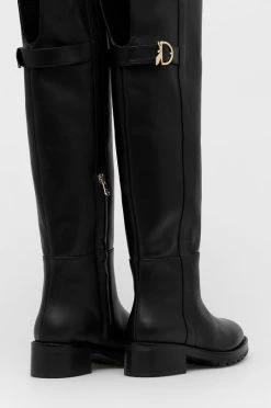 Γυναικεία Μπότες Δερμάτινες μπότες Patrizia Pepe χρώμα: μαύρο, -Φτηνός Patrizia Pepe Κατάστημα unnamed file 224