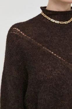 Γυναικεία Χωρίς φερμουάρ Μάλλινο πουλόβερ Patrizia Pepe χρώμα: καφέ, -Φτηνός Patrizia Pepe Κατάστημα unnamed file 2240