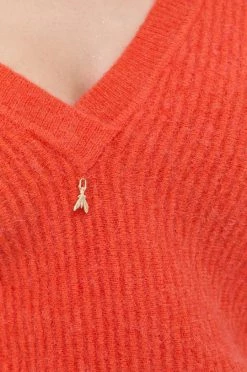 Γυναικεία Χωρίς φερμουάρ Μάλλινο πουλόβερ Patrizia Pepe χρώμα: πορτοκαλί, -Φτηνός Patrizia Pepe Κατάστημα unnamed file 2245