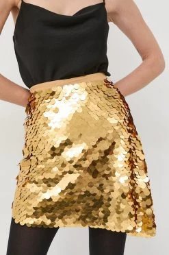 Γυναικεία Φούστες Φούστα Patrizia Pepe χρυσαφί, -Φτηνός Patrizia Pepe Κατάστημα unnamed file 2264