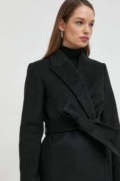 Γυναικεία Παλτά Μάλλινο παλτό Patrizia Pepe μαύρο, -Φτηνός Patrizia Pepe Κατάστημα unnamed file 2269