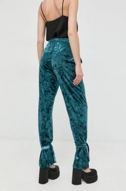 Γυναικεία Υφασμάτινα Παντελόνι Patrizia Pepe τιρκουάζ, -Φτηνός Patrizia Pepe Κατάστημα unnamed file 2280