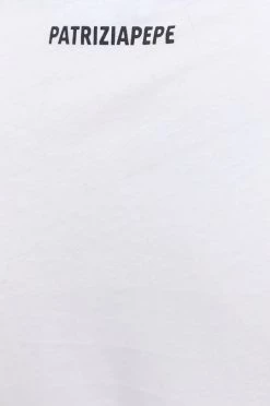 Γυναικεία Κοντομάνικο Βαμβακερό μπλουζάκι Patrizia Pepe άσπρο -Φτηνός Patrizia Pepe Κατάστημα unnamed file 2287