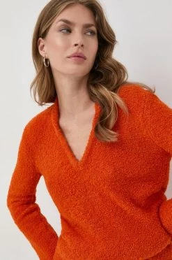 Γυναικεία Χωρίς φερμουάρ Πουλόβερ με προσθήκη μαλλιού Patrizia Pepe χρώμα: πορτοκαλί, -Φτηνός Patrizia Pepe Κατάστημα unnamed file 229