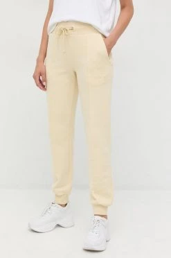 Γυναικεία Παντελόνια φόρμας Βαμβακερό παντελόνι Patrizia Pepe κίτρινο