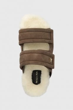 Γυναικεία Παντόφλες σουέτ Patrizia Pepe καφέ -Φτηνός Patrizia Pepe Κατάστημα unnamed file 2329