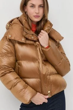 Γυναικεία Κοντά μπουφάν Μπουφάν με επένδυση από πούπουλα Patrizia Pepe καφέ, -Φτηνός Patrizia Pepe Κατάστημα unnamed file 234