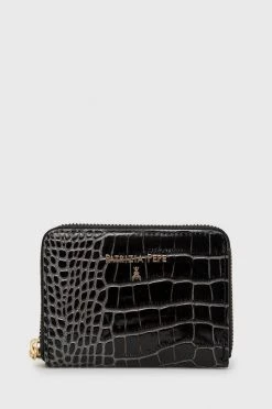 Γυναικεία Πορτοφόλια Δερμάτινο πορτοφόλι Patrizia Pepe χρώμα: μαύρο