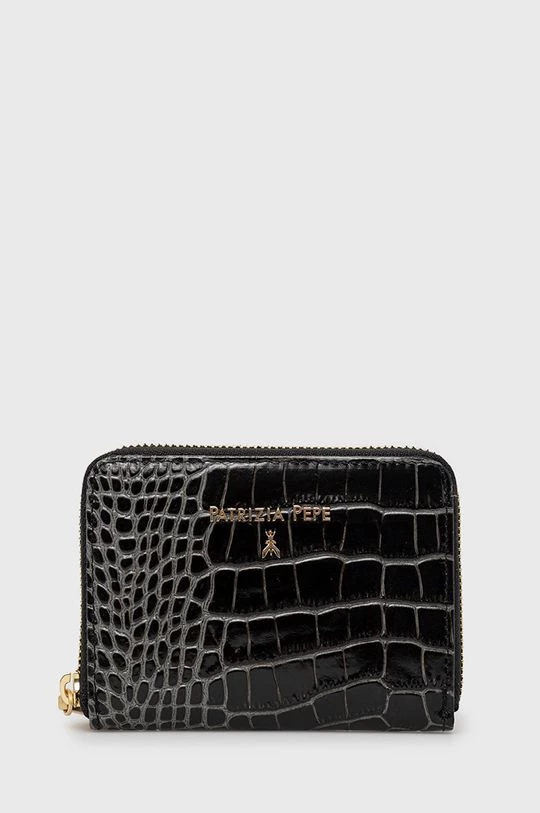 Γυναικεία Πορτοφόλια Δερμάτινο πορτοφόλι Patrizia Pepe χρώμα: μαύρο 1 Γυναικεία Πορτοφόλια Δερμάτινο πορτοφόλι Patrizia Pepe χρώμα: μαύρο