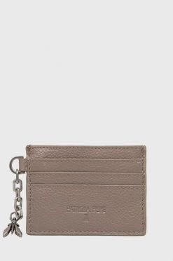 Γυναικεία Πορτοφόλια Δερμάτινη θήκη για κάρτες Patrizia Pepe καφέ