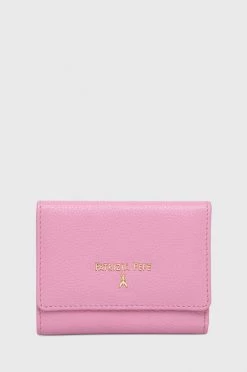 Γυναικεία Πορτοφόλια Δερμάτινο πορτοφόλι Patrizia Pepe χρώμα: ροζ