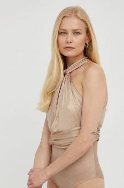 Γυναικεία Αμάνικος Κορμάκι Patrizia Pepe χρυσαφί -Φτηνός Patrizia Pepe Κατάστημα unnamed file 2409