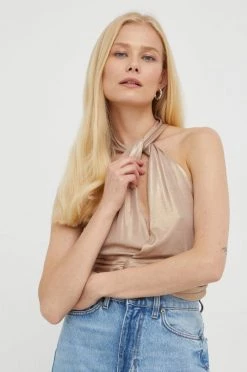 Γυναικεία Αμάνικος Κορμάκι Patrizia Pepe χρυσαφί -Φτηνός Patrizia Pepe Κατάστημα unnamed file 2410