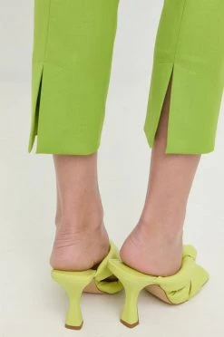 Γυναικεία Υφασμάτινα Παντελόνι Patrizia Pepe πράσινο, -Φτηνός Patrizia Pepe Κατάστημα unnamed file 2424