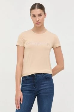 Γυναικεία Κοντομάνικο Μπλουζάκι Patrizia Pepe μπεζ