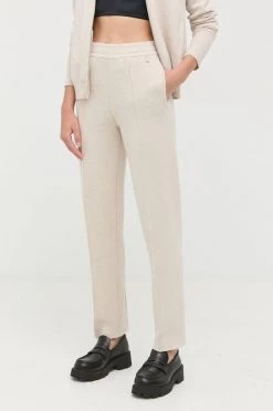 Γυναικεία Υφασμάτινα Παντελόνι Patrizia Pepe μπεζ,
