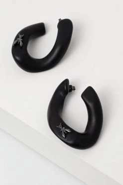 Γυναικεία Σκουλαρίκια Patrizia Pepe σκούρο μωβ