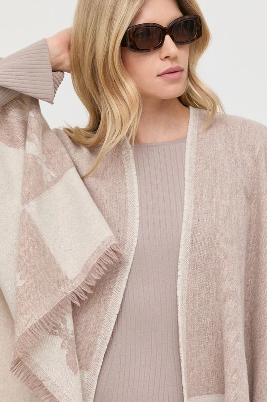 Γυναικεία Πόντσο Μάλλινο πόντσο Patrizia Pepe ροζ 4 Γυναικεία Πόντσο Μάλλινο πόντσο Patrizia Pepe ροζ - Image 4