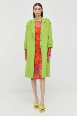 Γυναικεία Παλτά Μάλλινο παλτό Patrizia Pepe πράσινο,