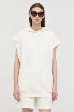 Γυναικεία Χωρίς φερμουάρ Βαμβακερή μπλούζα Patrizia Pepe χρώμα: μπεζ, -Φτηνός Patrizia Pepe Κατάστημα unnamed file 2572