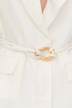 Γυναικεία Φορέματα Λινό φόρεμα Patrizia Pepe άσπρο, -Φτηνός Patrizia Pepe Κατάστημα unnamed file 2607