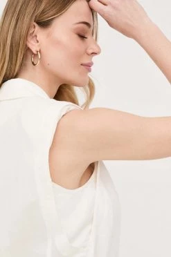 Γυναικεία Φορέματα Λινό φόρεμα Patrizia Pepe άσπρο, -Φτηνός Patrizia Pepe Κατάστημα unnamed file 2608