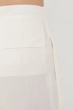 Γυναικεία Υφασμάτινα Λινό παντελόνι Patrizia Pepe άσπρο, -Φτηνός Patrizia Pepe Κατάστημα unnamed file 2626