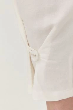 Γυναικεία Υφασμάτινα Λινό παντελόνι Patrizia Pepe άσπρο, -Φτηνός Patrizia Pepe Κατάστημα unnamed file 2627