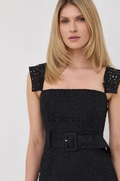 Γυναικεία Φορέματα Βαμβακερό φόρεμα Patrizia Pepe μαύρο, -Φτηνός Patrizia Pepe Κατάστημα unnamed file 2658