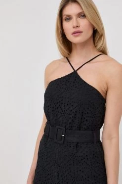 Γυναικεία Ολόσωμες φόρμες Βαμβακερή φόρμα Patrizia Pepe μαύρο,