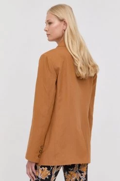 Γυναικεία Σακάκια Blazer με μείγμα λινών Patrizia Pepe καφέ, -Φτηνός Patrizia Pepe Κατάστημα unnamed file 2692