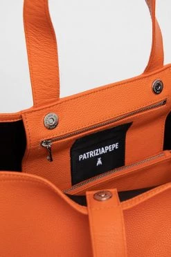 Γυναικεία Τσάντες Shopper και Tote Δερμάτινη τσάντα Patrizia Pepe πορτοκαλί -Φτηνός Patrizia Pepe Κατάστημα unnamed file 2700