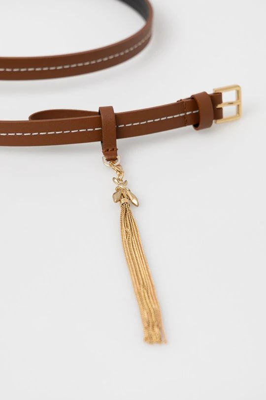 Γυναικεία Ζώνες Δερμάτινη ζώνη Patrizia Pepe χρώμα: καφέ 1 Γυναικεία Ζώνες Δερμάτινη ζώνη Patrizia Pepe χρώμα: καφέ