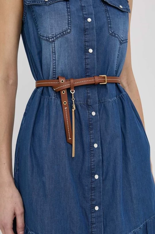 Γυναικεία Ζώνες Δερμάτινη ζώνη Patrizia Pepe χρώμα: καφέ 2 Γυναικεία Ζώνες Δερμάτινη ζώνη Patrizia Pepe χρώμα: καφέ - Image 2