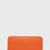 Γυναικεία Πορτοφόλια Δερμάτινο πορτοφόλι Patrizia Pepe χρώμα: πορτοκαλί