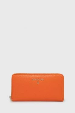 Γυναικεία Πορτοφόλια Δερμάτινο πορτοφόλι Patrizia Pepe χρώμα: πορτοκαλί