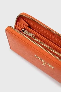 Γυναικεία Πορτοφόλια Δερμάτινο πορτοφόλι Patrizia Pepe χρώμα: πορτοκαλί -Φτηνός Patrizia Pepe Κατάστημα unnamed file 2709