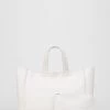 Γυναικεία Τσάντες Shopper και Tote Δερμάτινη τσάντα Patrizia Pepe άσπρο