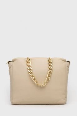 Γυναικεία Τσάντες Shopper και Tote Δερμάτινη τσάντα Patrizia Pepe μπεζ