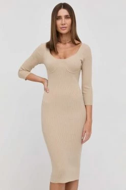 Γυναικεία Φορέματα Φόρεμα Patrizia Pepe κίτρινο