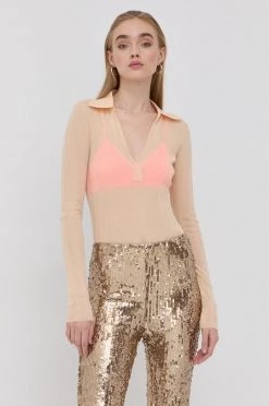 Γυναικεία Μακρυμάνικο Longsleeve Patrizia Pepe χρώμα: πορτοκαλί