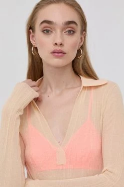 Γυναικεία Μακρυμάνικο Longsleeve Patrizia Pepe χρώμα: πορτοκαλί -Φτηνός Patrizia Pepe Κατάστημα unnamed file 2801